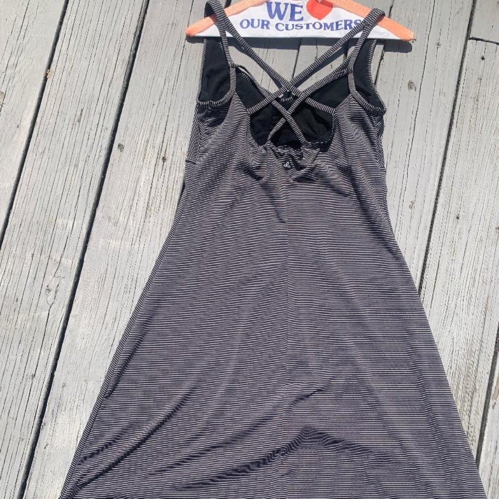 PRANA ACTIVE  DRESS  MEDIUM BLACK\WHITE